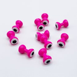 DOUBLE PUPIL LEAD EYES - FL PINK
